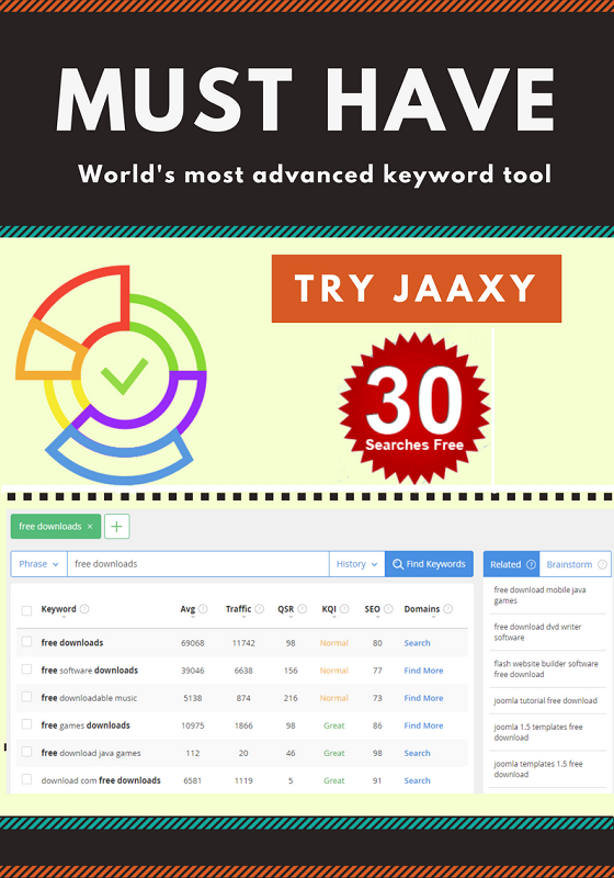 jaaxy keyword research tool