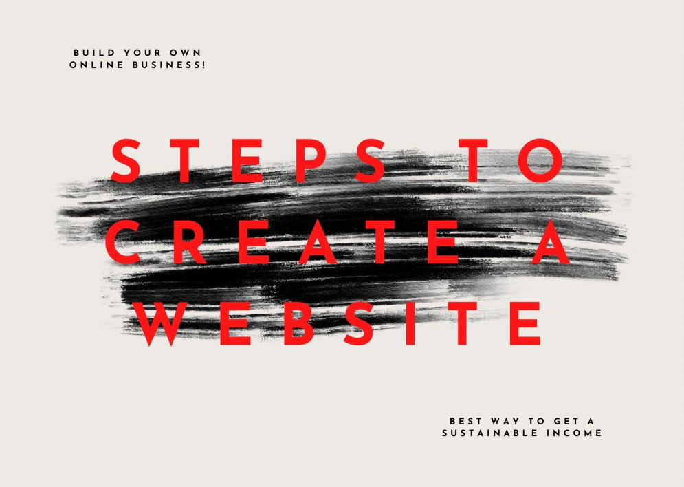 steps to create a website